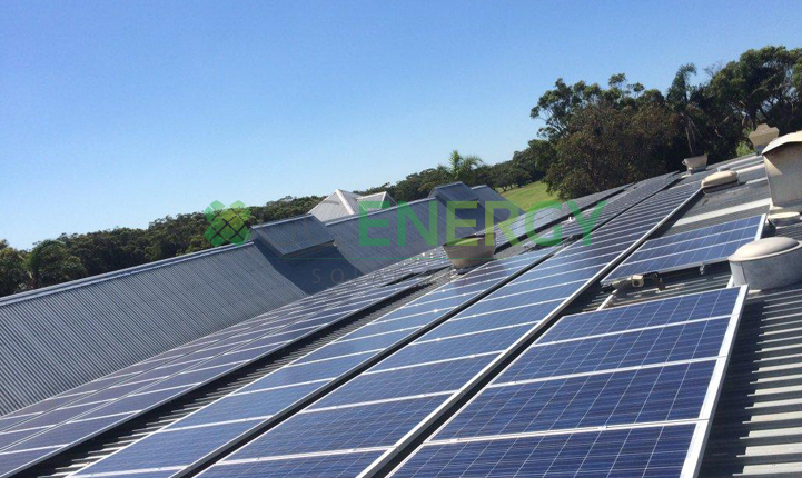 Hawks Nest Golf Club 80kW commercial solar installation