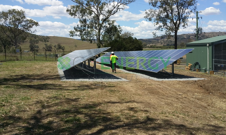 Qld Urban Utilities Boonah 30kW commercial solar installation