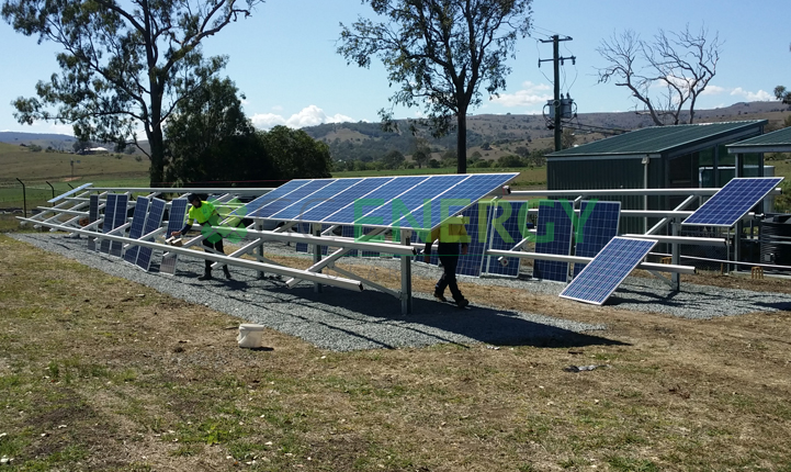 Qld Urban Utilities Boonah 30kW commercial solar installation