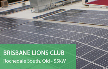 Brisbane Lions Club Gold Coast Energy Solar Panel Installation Rochedale