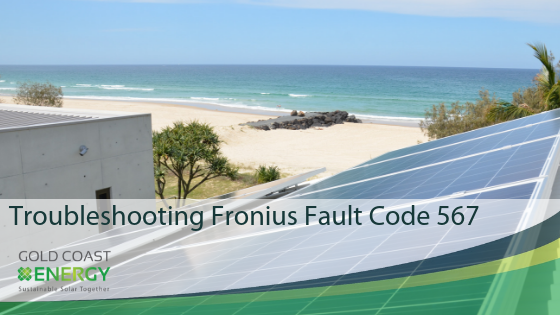 Fronius Fault Code 567 Gold Coast Energy